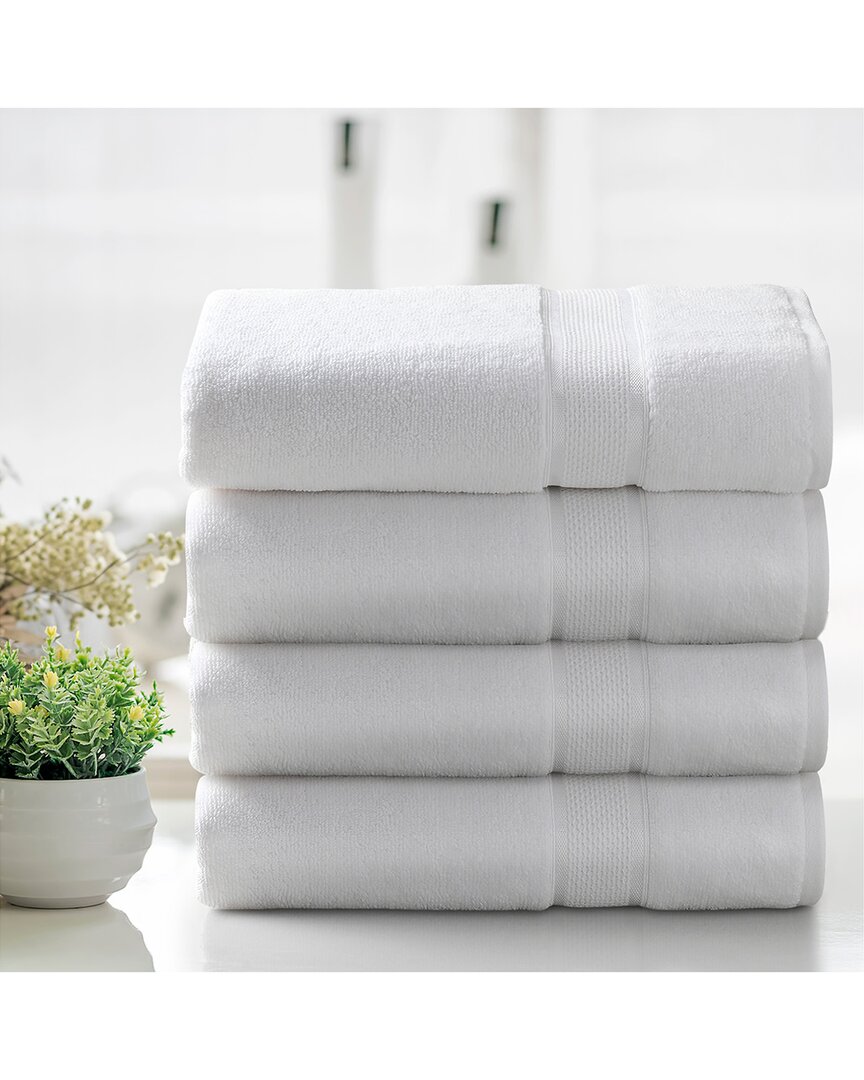 2pc Zero Twist Cotton Plush Bath Sheet Set