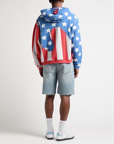 Man Sweatshirt Sky blue Size S Cotton