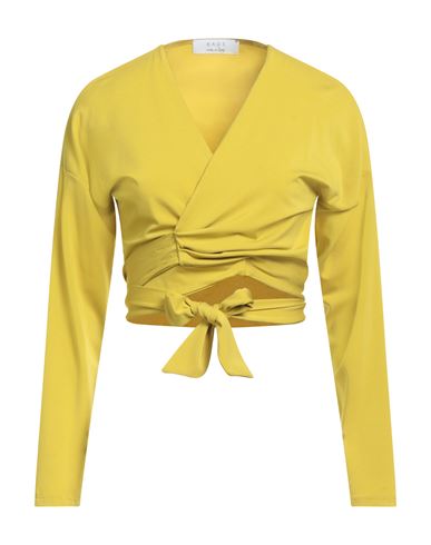 Kaos Woman Top Mustard Size 6 Acetate, Polyamide, Elastane