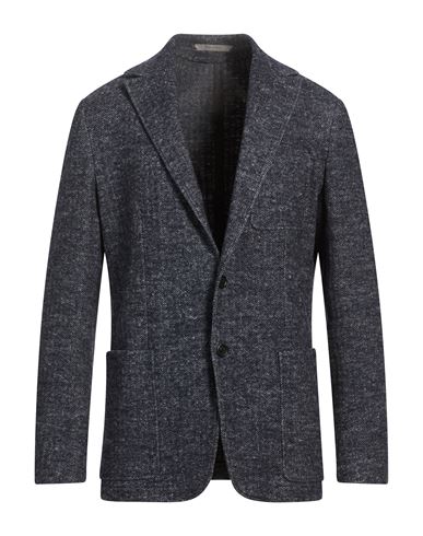 Man Blazer Slate blue Size 42 Wool, Cotton