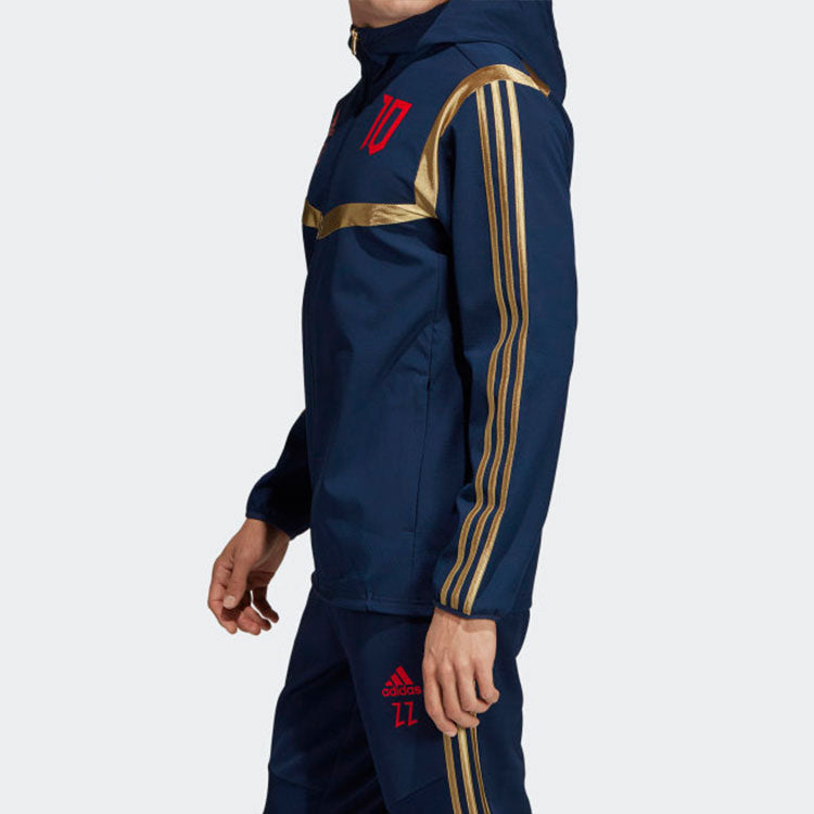 Men's Falcon Zidane Soccer/Football Training Hooded Jacket Blue