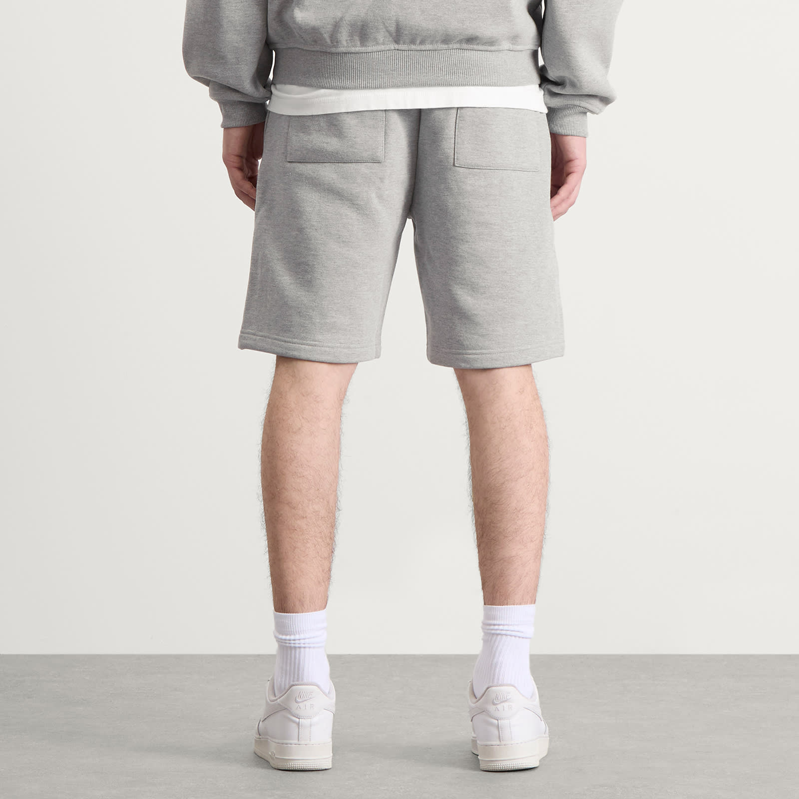 Men's College Sweat Shorts Grey/Grey