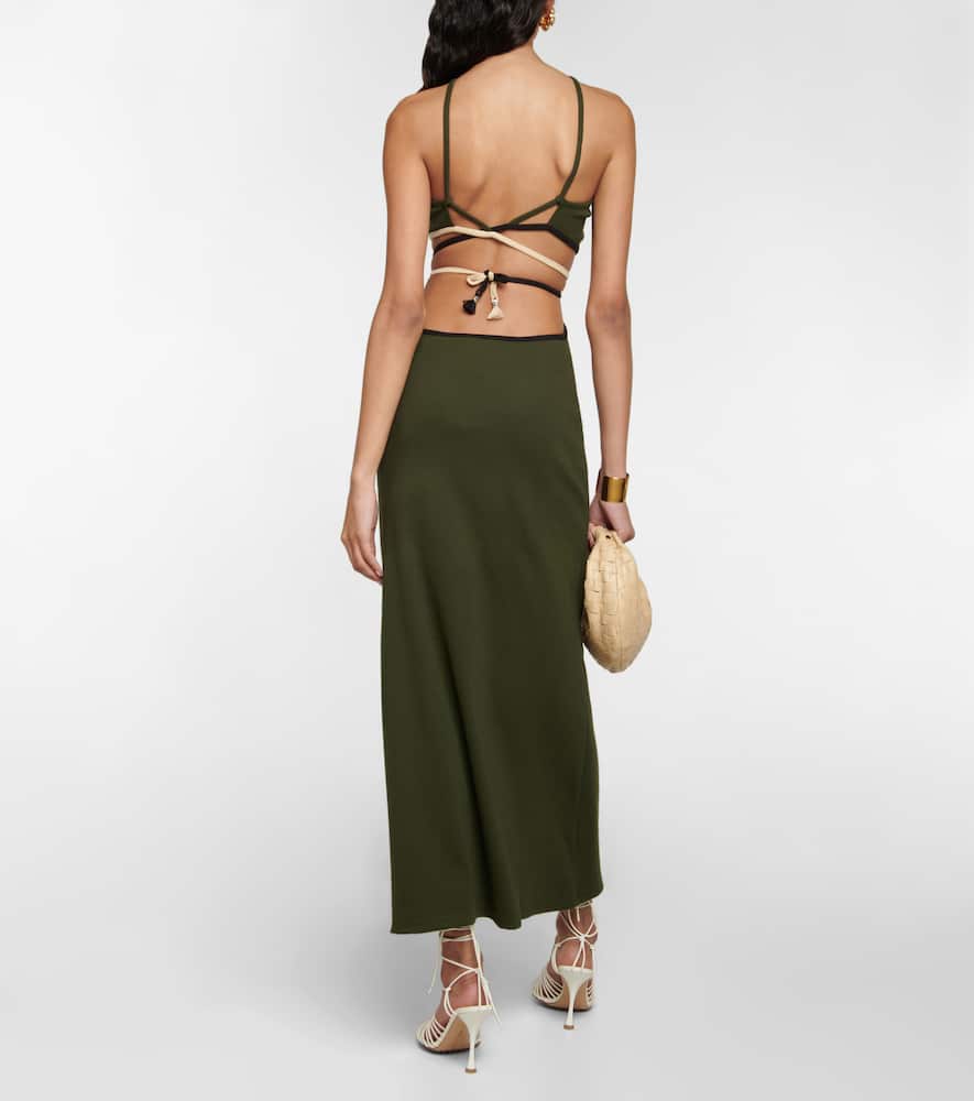 Cutout maxi dress