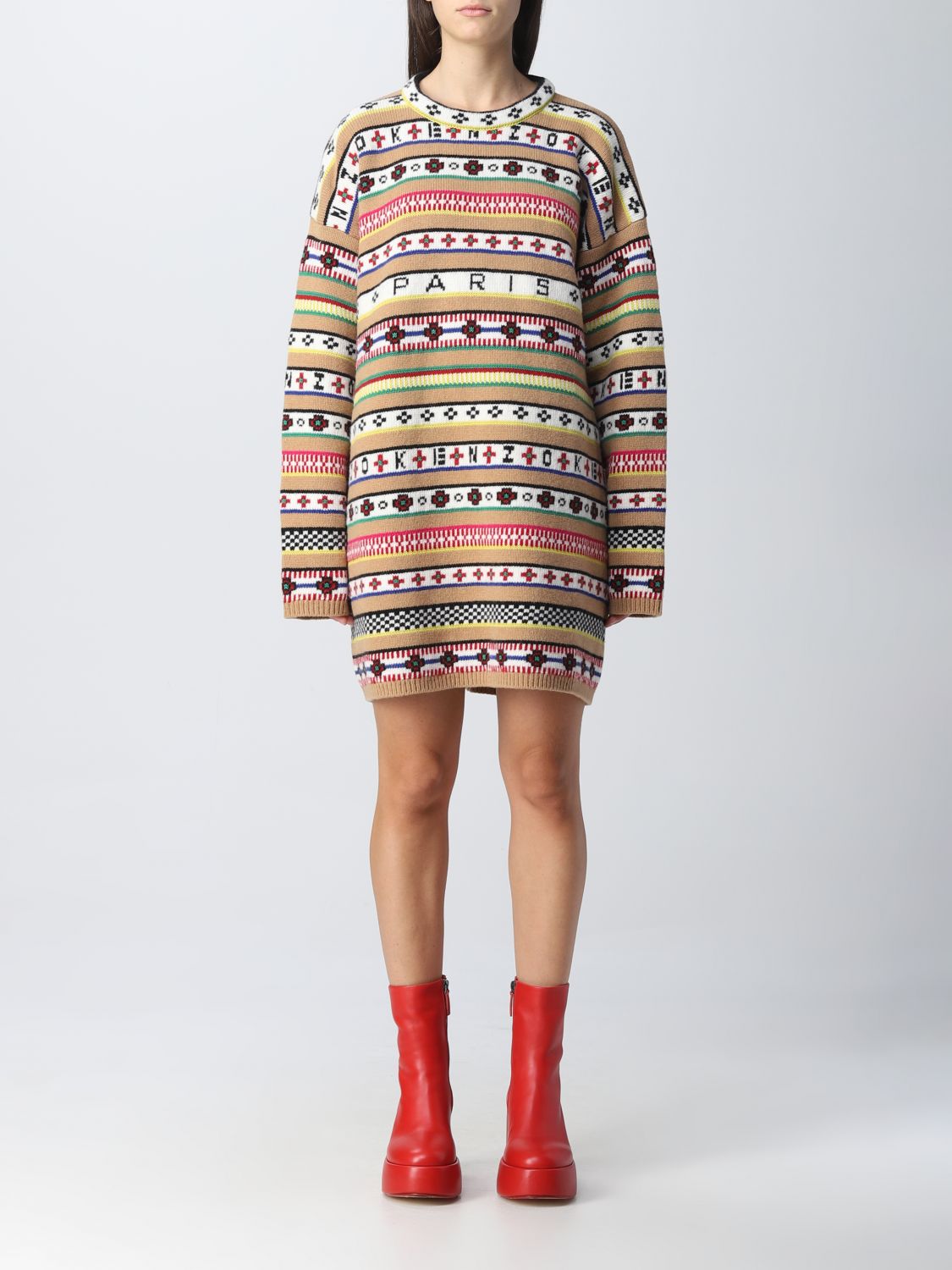 Dress Woman color Beige