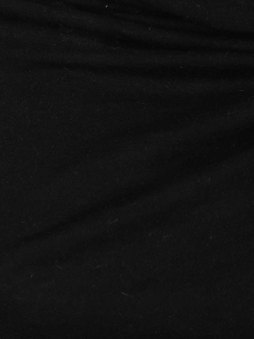 Black Gathered Top