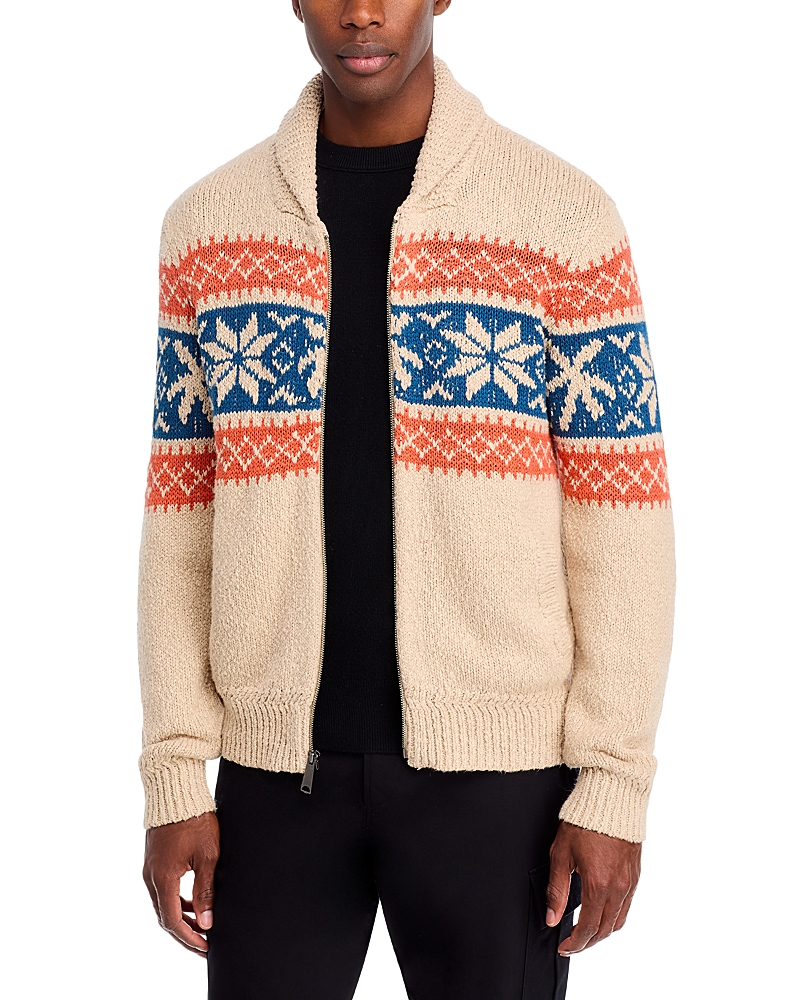 Snow Regular Fit Zip Cardigan Sweater