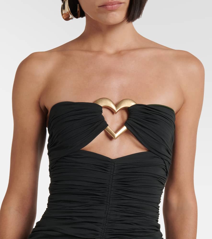 Area Cutout ruched minidress