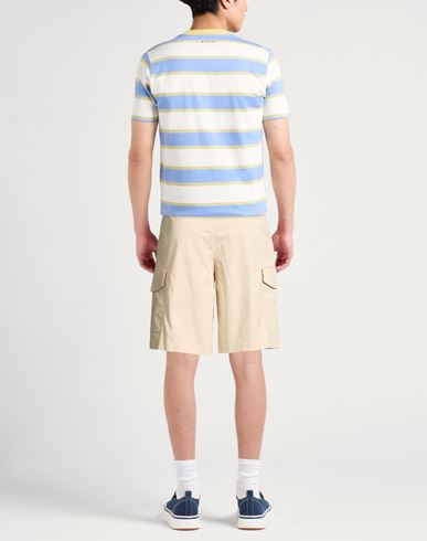 Man Shorts & Bermuda Shorts Beige Size 28 Cotton, Elastane