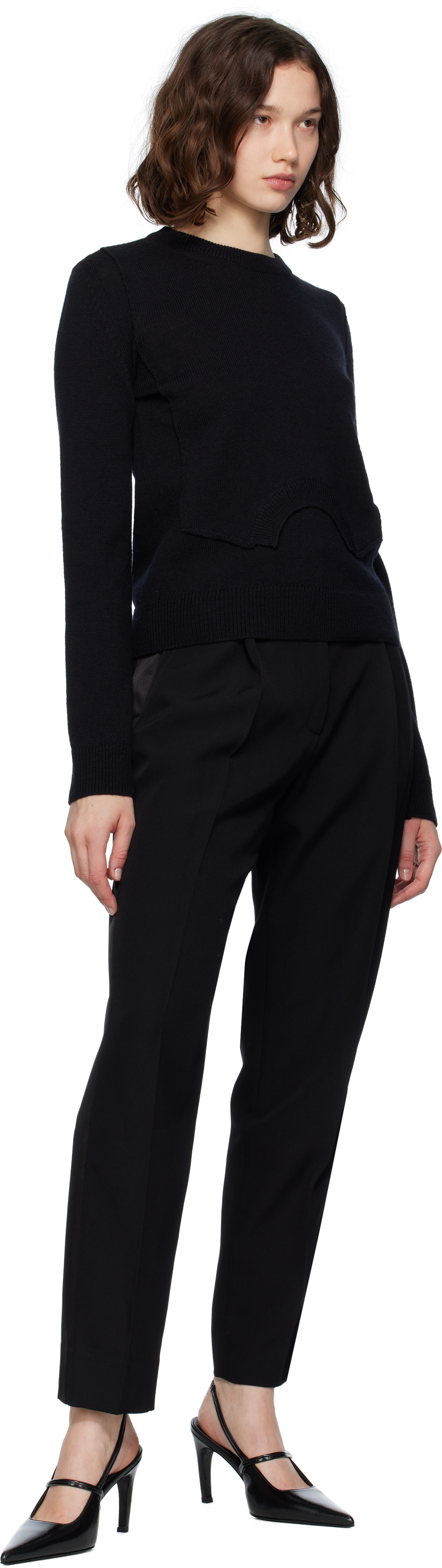 Black Straight Trousers