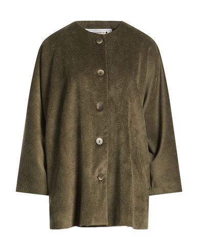 Woman Jacket Military green Size M/L Polyester, Nylon, Elastane