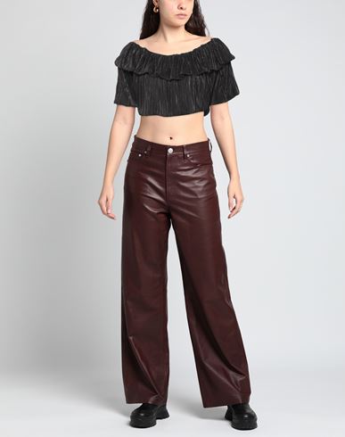 Woman Top Black Size M Polyester, Elastane