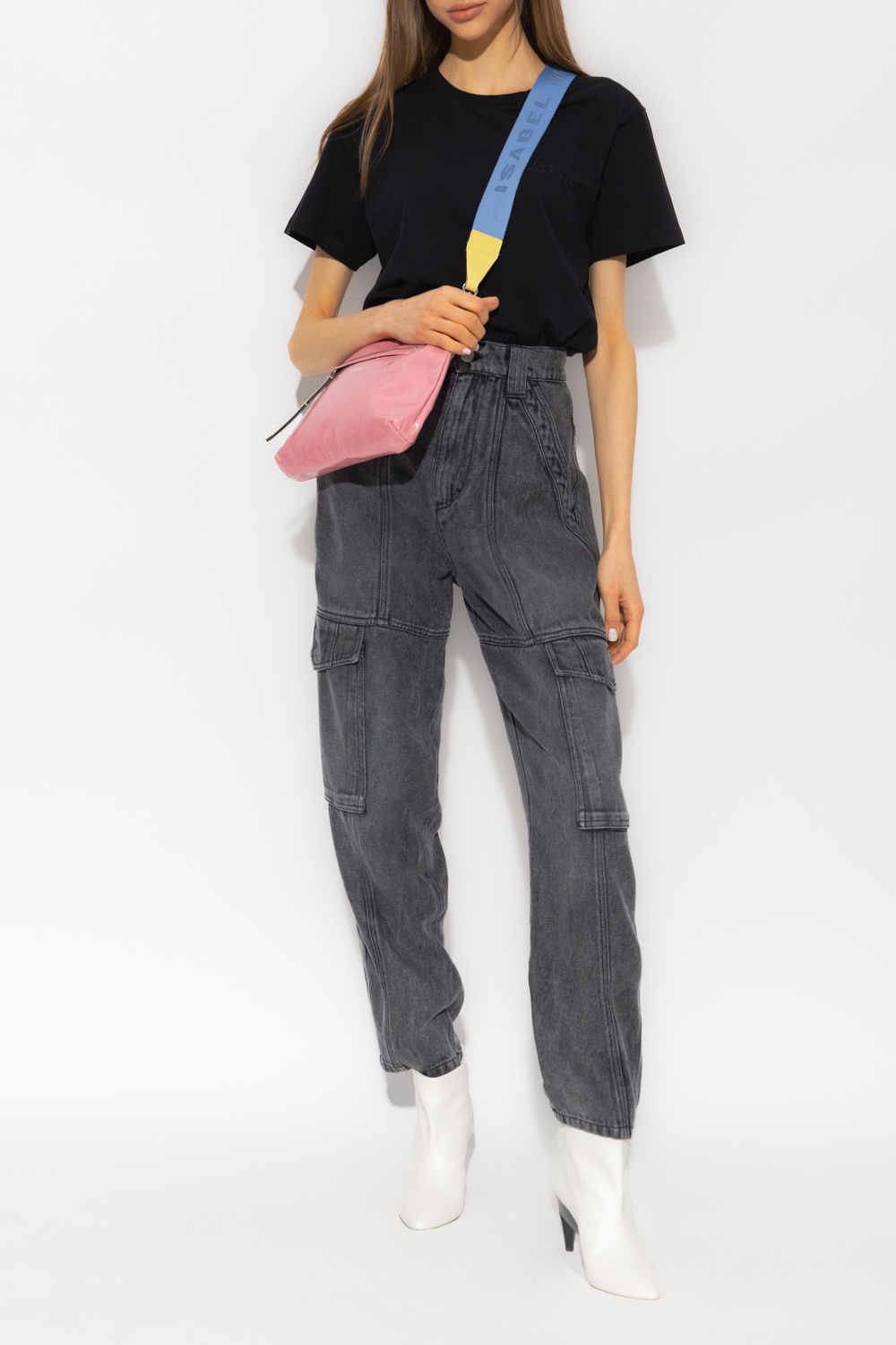 ‘Vidal’ T-shirt With Logo, Women's, Black