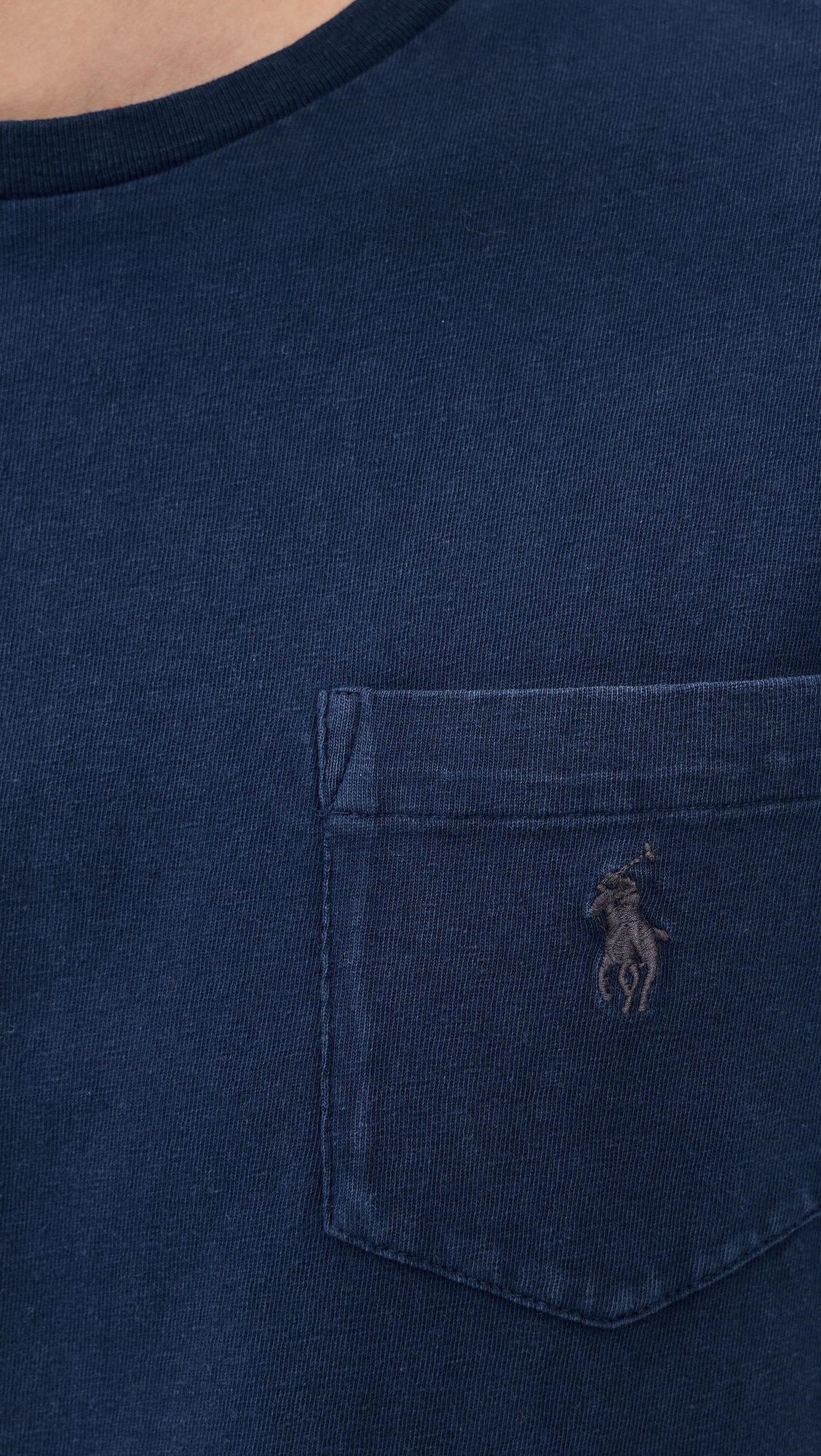 Cotton Linen T-Shirt Newport Navy