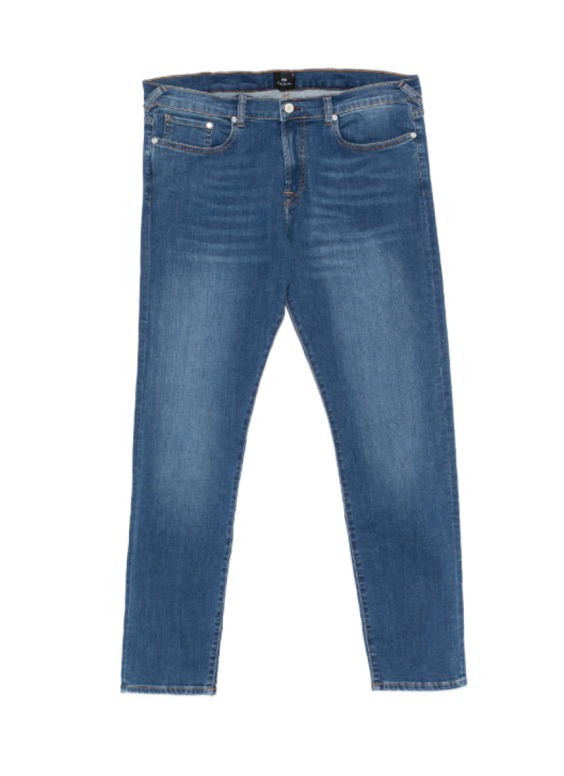 Blue Mid Rise Jeans