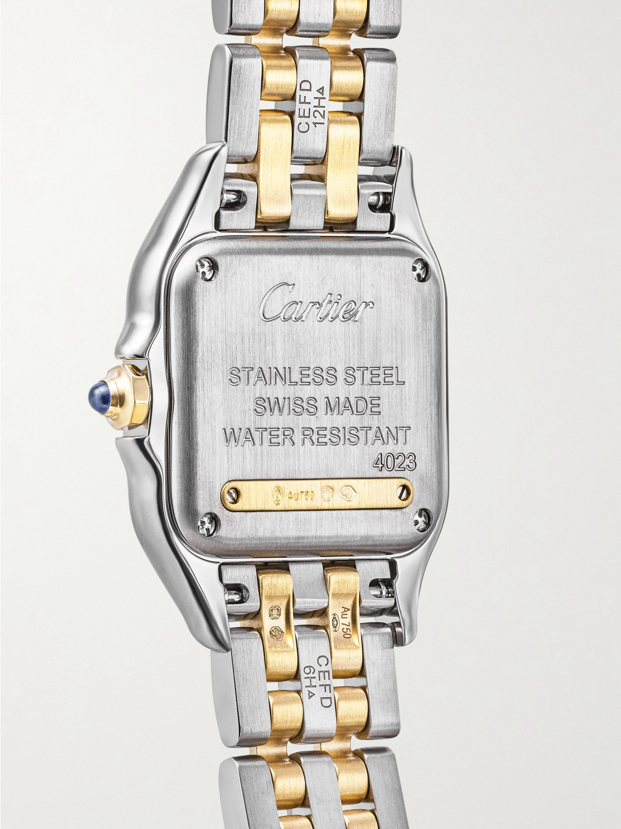 Panthère De Small 30.2mm 18-karat Gold And Stainless Steel Watch - One size