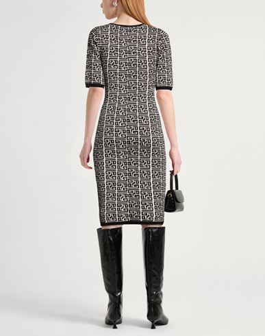 Woman Midi dress Black Size 1 Polyamide, Viscose, Polyester
