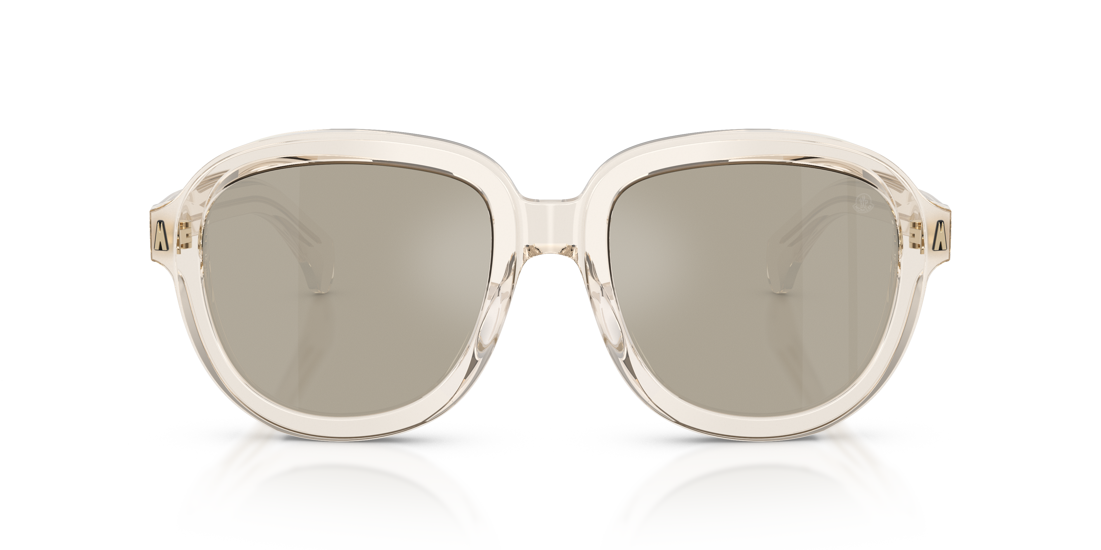Moncler Unisex Moncler ME6007U CIRSEE 30035A Sunglasses Acetate Transparent Brown Pilot Normal Mirrored