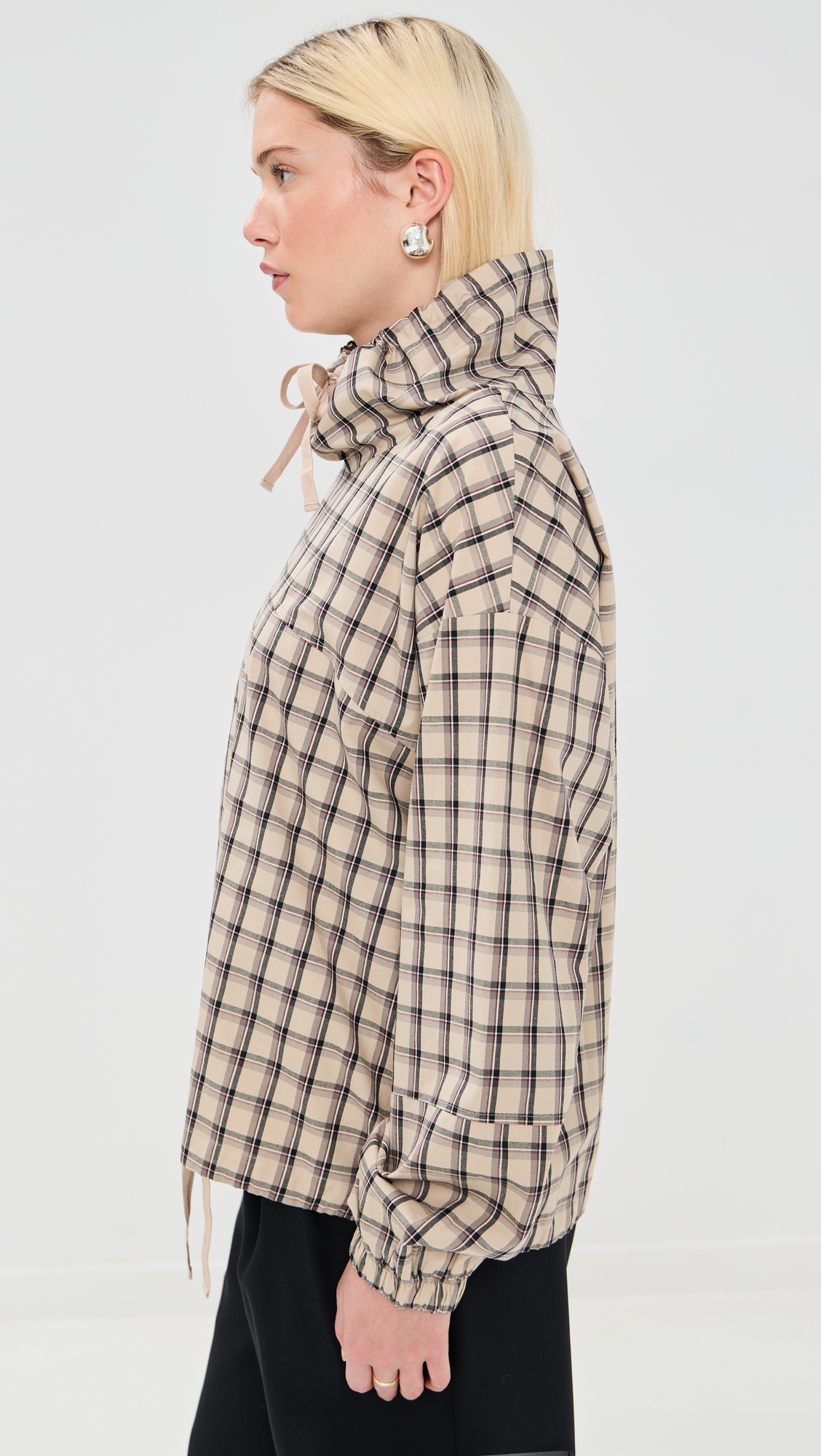 Carson Anorak Khaki Check