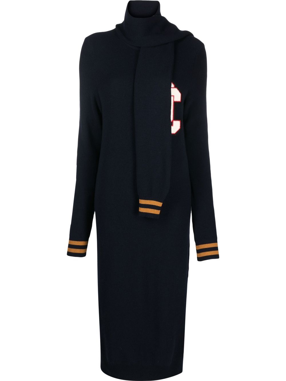 Varsity knit dress