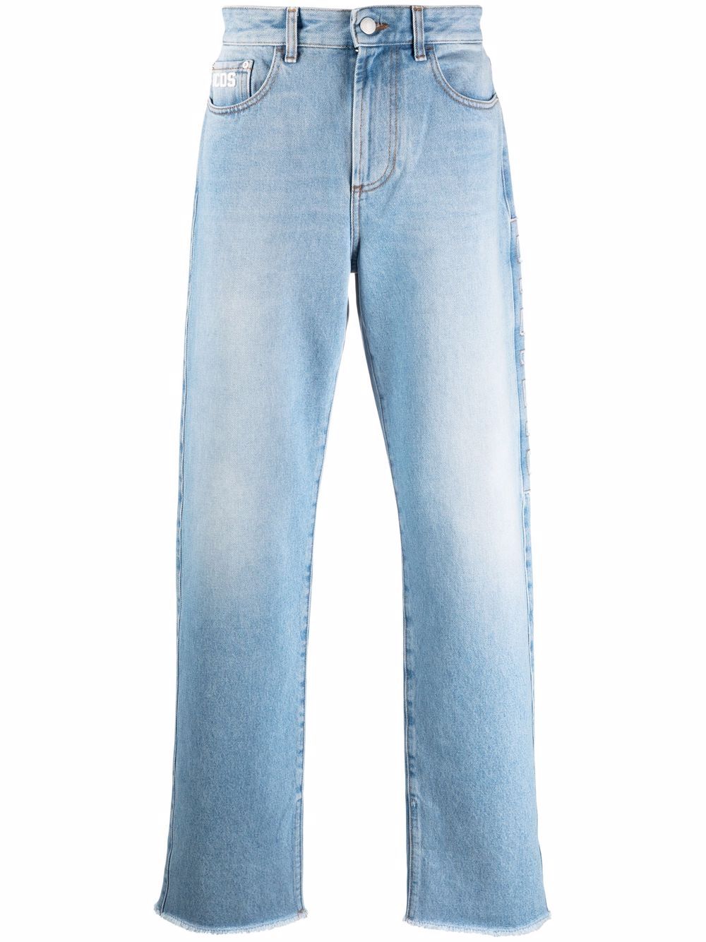 Light-wash wide-leg jeans - Blue