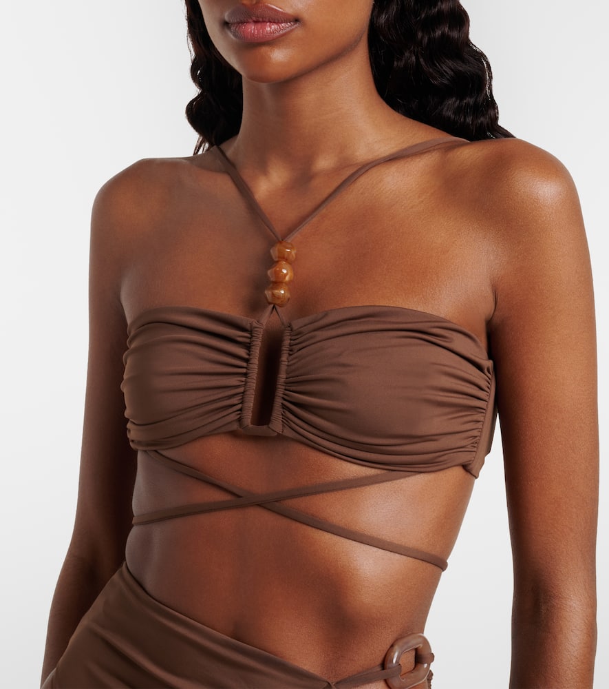Beaded bikini top