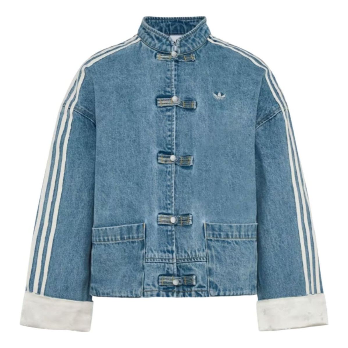 (WMNS) New Chinese Denim Jacket Asia Sizing 'Light Denim'