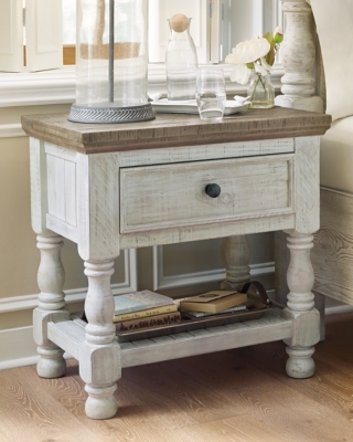 Havalance 28 1 Drawer Charging Nightstand", Two-tone