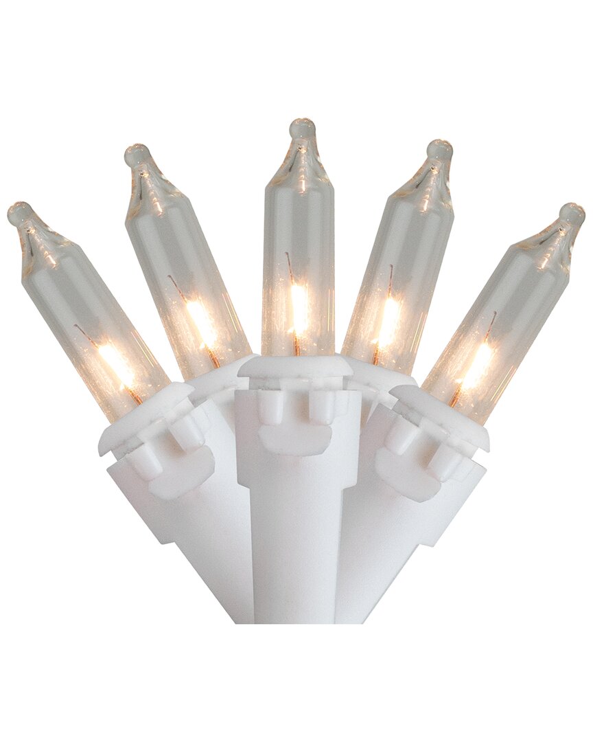 Northlight 100-Count Clear Mini Christmas Light Set 20.25ft White Wire