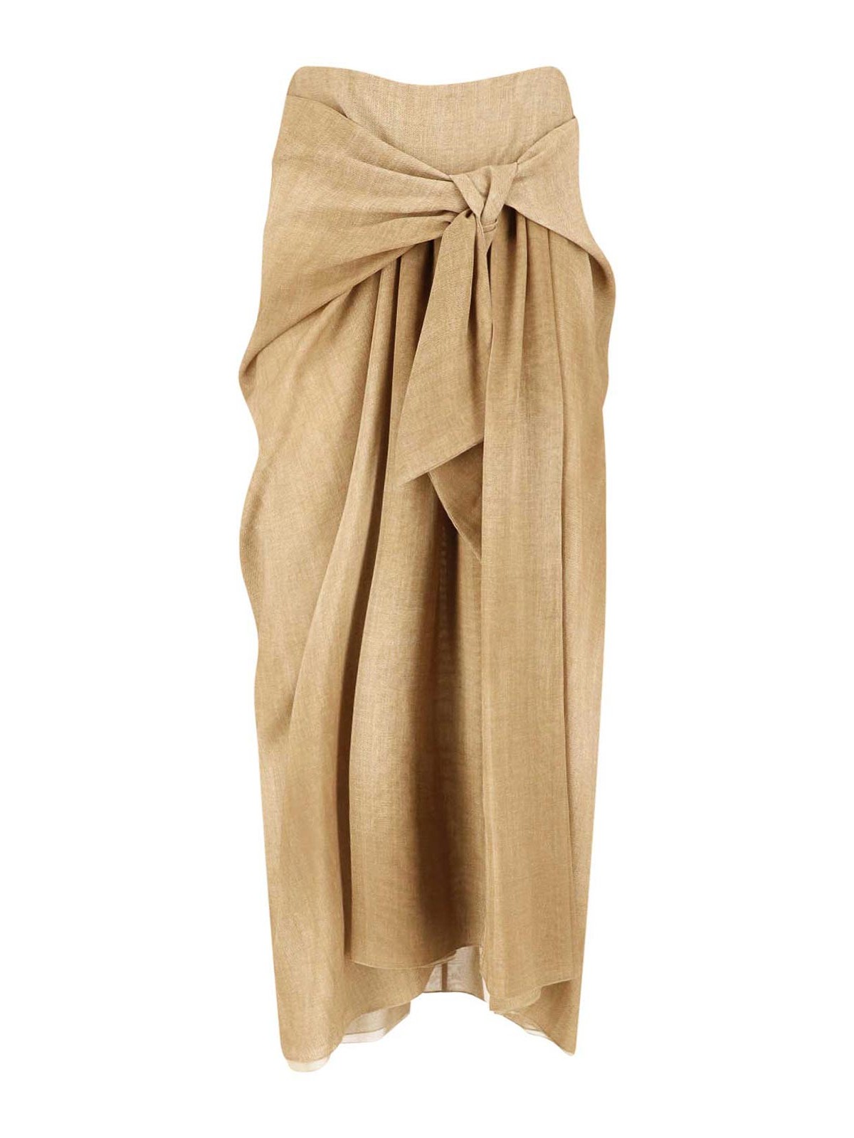Ermanno Scervino - midi skirt wrap design bow detai