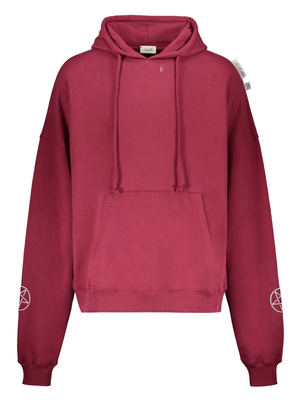 Isabella 1985 graphic-print cotton hoodie - Red