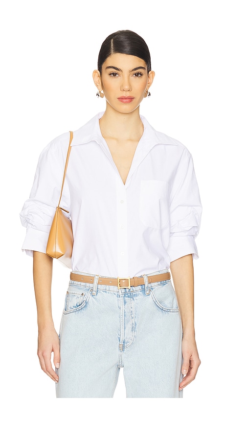 Brochu Walker Pia Shirt in Baby Blue.  S. Also in L