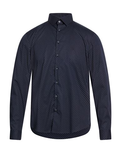 Man Shirt Navy Size 16 ½ Cotton, Elastane
