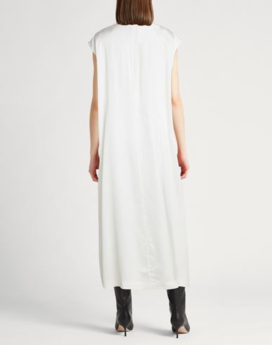Woman Midi dress White Size 2 Viscose