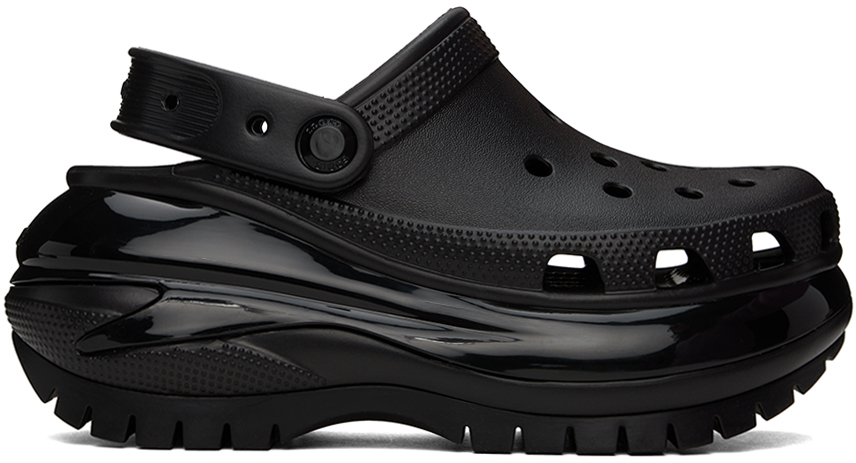 Crocs Black Mega Crush Clogs