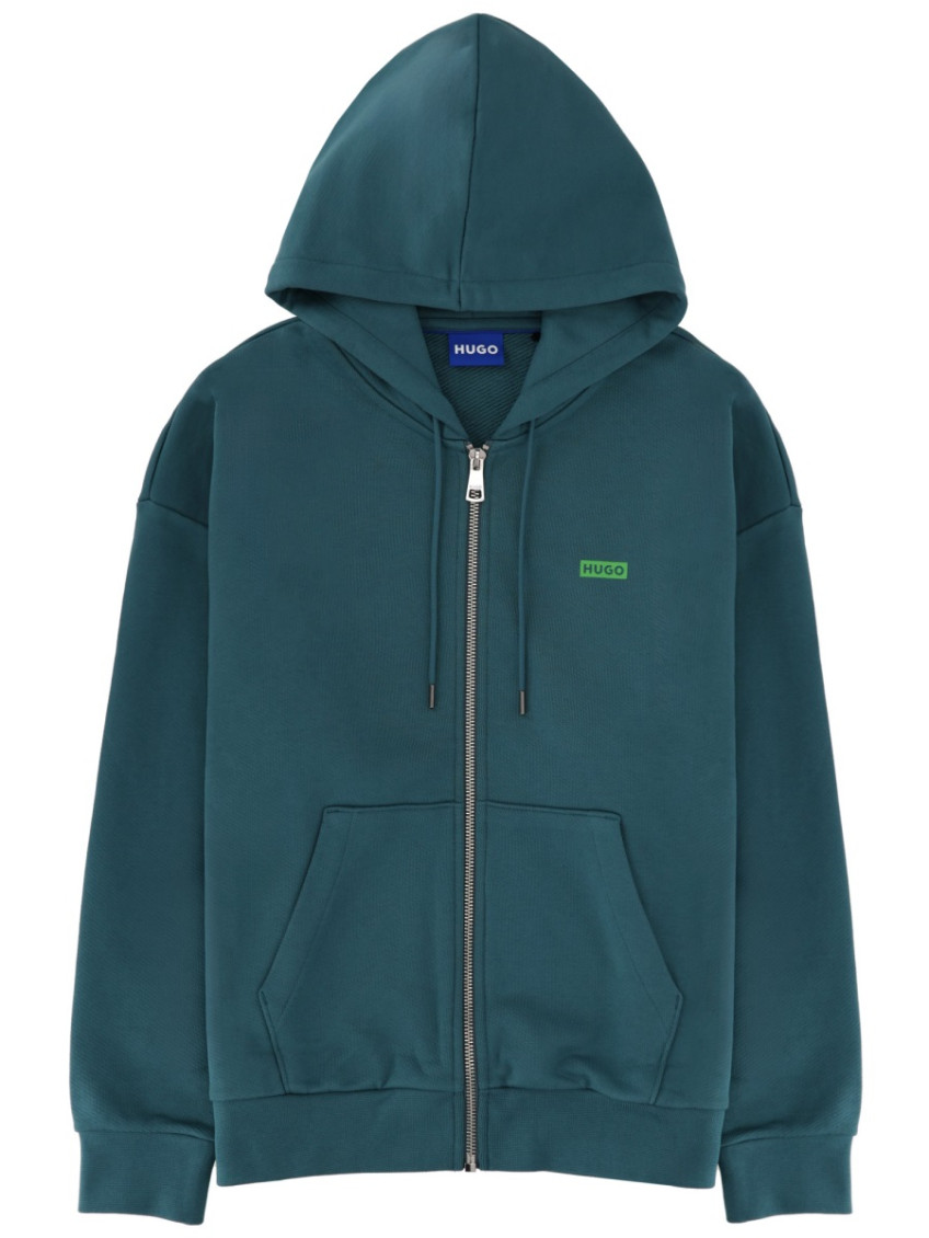 Zippered Sweatshirt With Logo