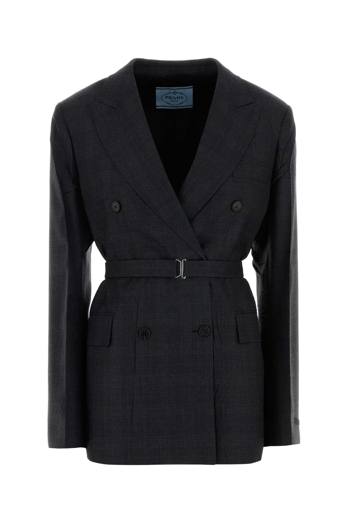 Virgin Wool Blazer — Gray