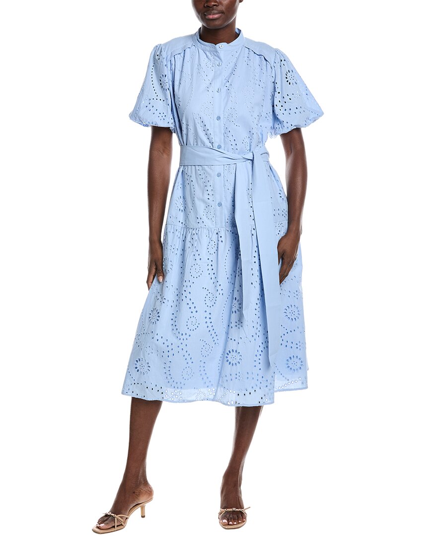 Eyelet A-Line Dress