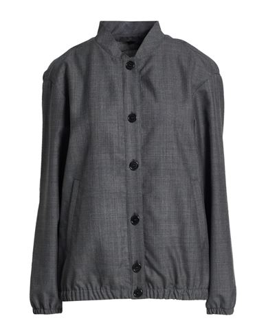 Woman Jacket Charcoal Size 2 Wool