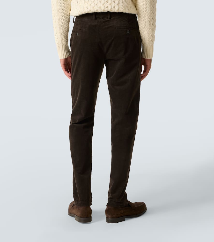 Corduroy cotton straight pants