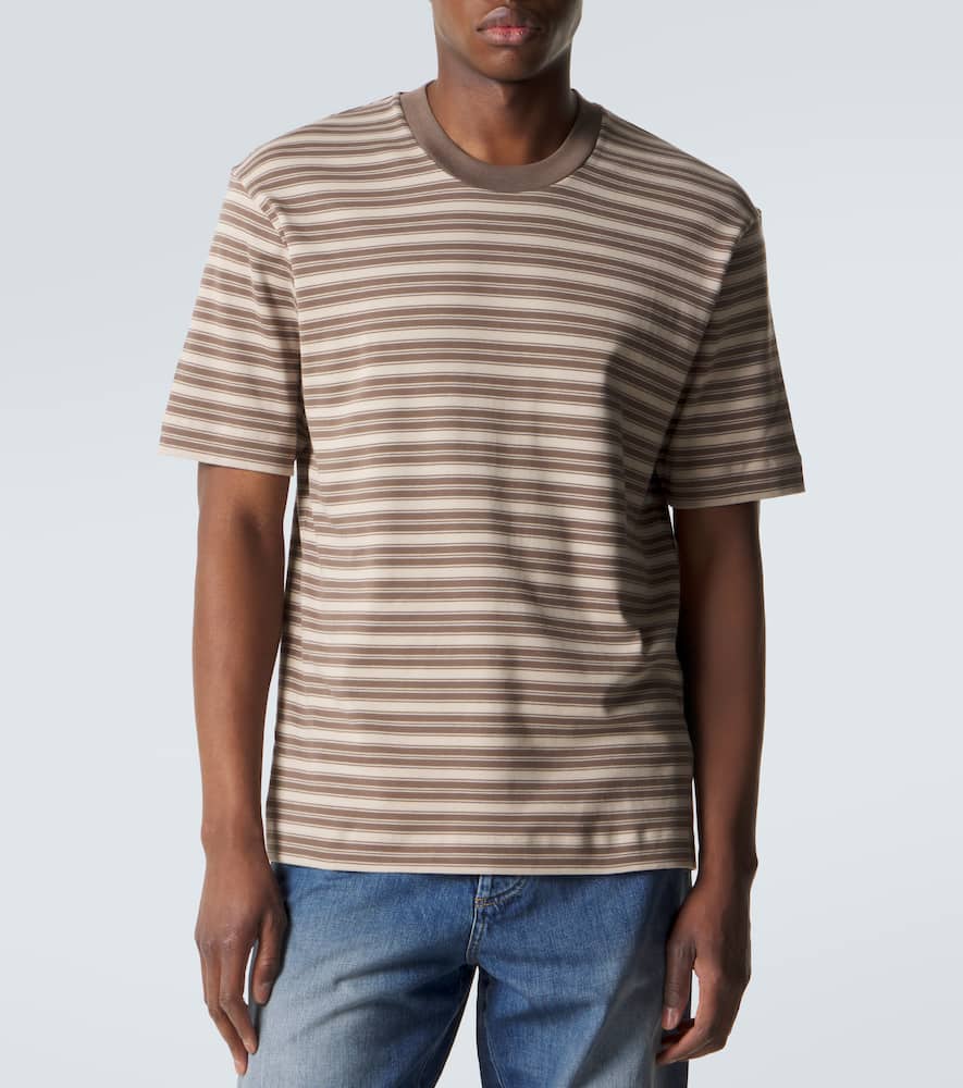 Striped cotton jersey T-shirt