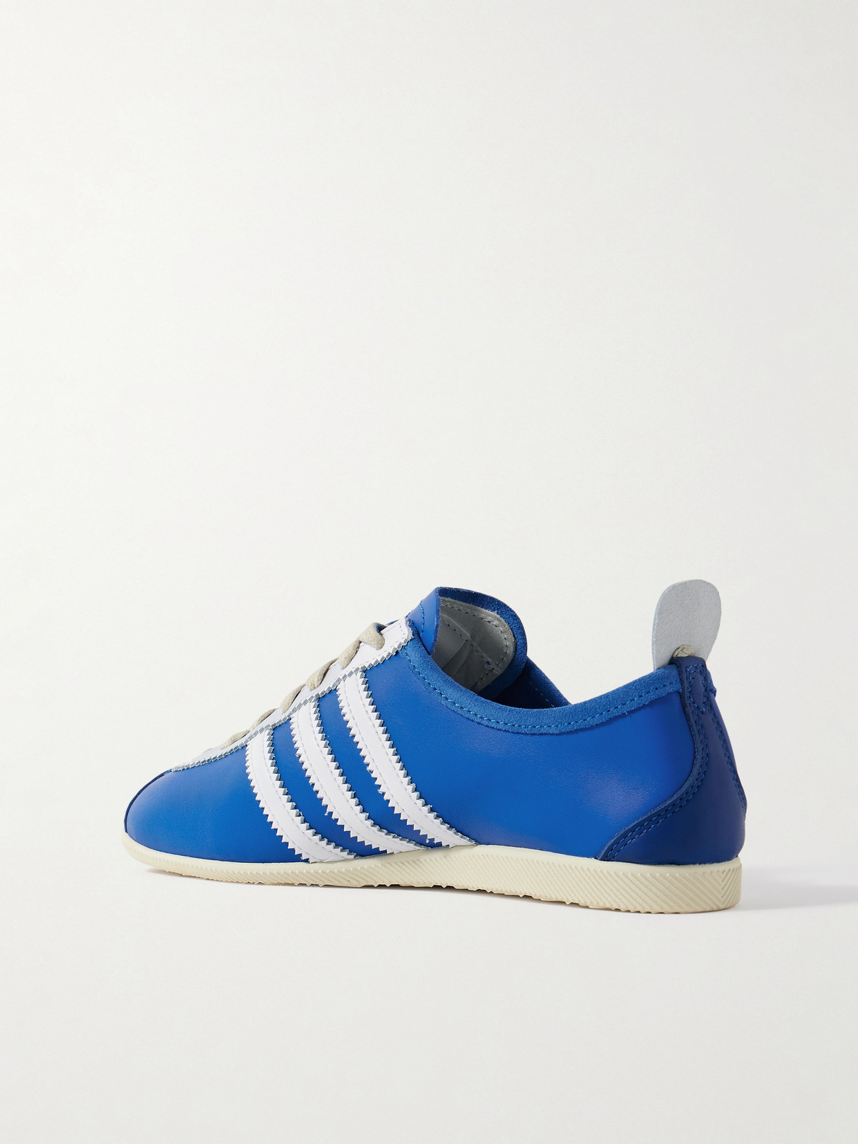 Japan Suede-trimmed Leather Sneakers - Blue