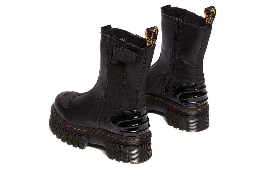 (WMNS) Audrick Alternative Leather Chelsea Hi Platform Boots 'Black'
