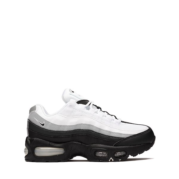 Nike Air Max 95 Big Bubble Athletic Shoe - Big Kid - Black / Black / White / Wolf Grey