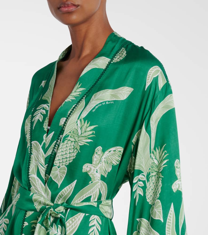 Erica floral satin kaftan
