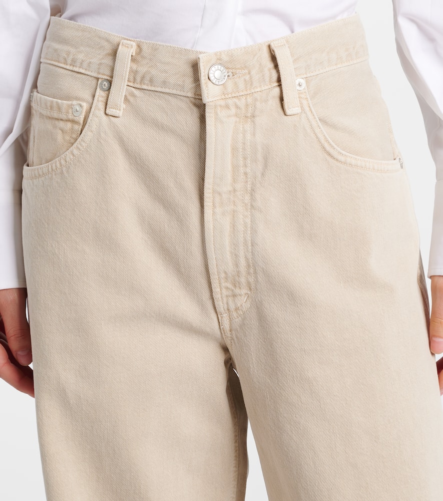 Low Curve mid-rise barrel-leg jeans