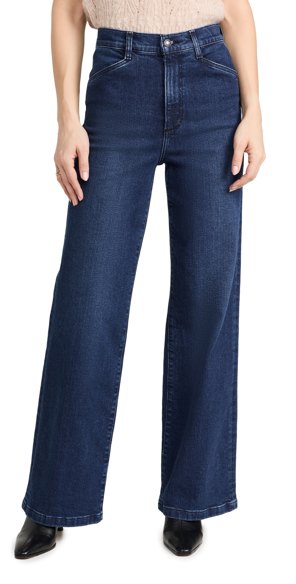 The Mischa Super High Rise Wide Leg Jeans Columbia