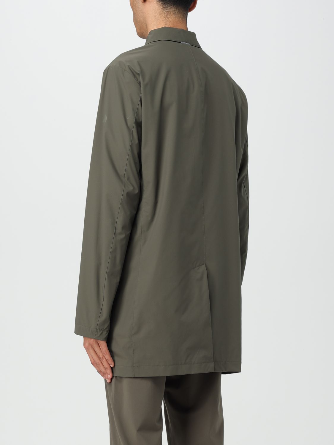 Coat Men color Green