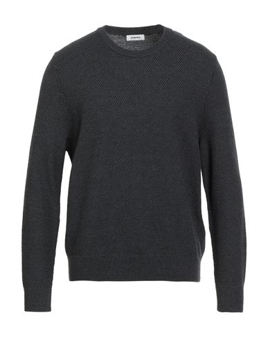 Man Sweater Charcoal Size XS Wool, Acrylic