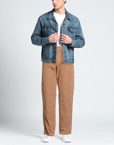 Man Pants Camel Size L Cotton