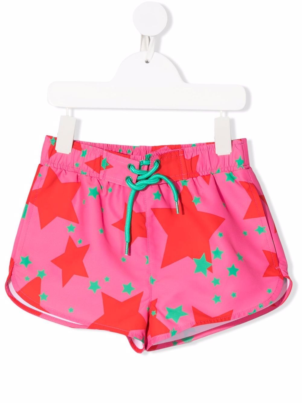 Starfish-print swim shorts - Pink